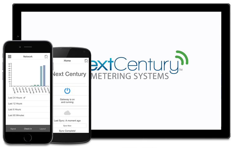 Next Century web interface mobile app